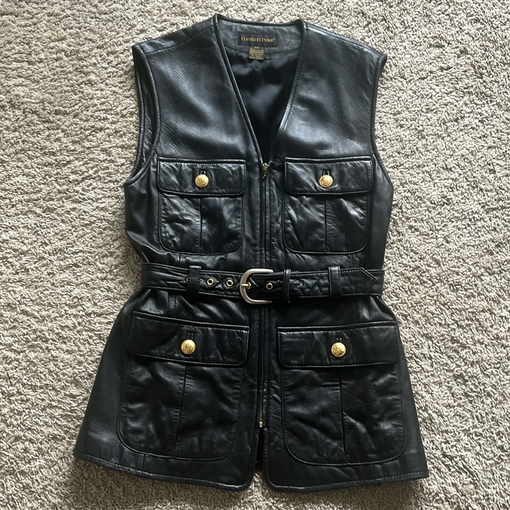 Classiques Entier Vintage Genuine Lambskin Leather size XS
